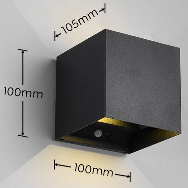 Ledowa lampa ścienna ogrodowa Talent R27759132 LED 12W 3000K IP44 czarny