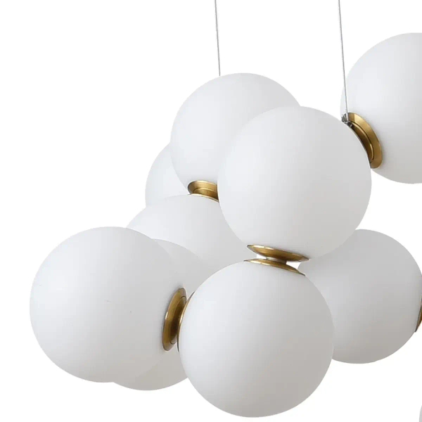 Lampa podwieszana Coralli DP0254-1000 Step LED 116W 3000K kule mosiądz biały