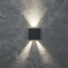 Elewacyjna LAMPA zewnętrzna GEMINI BEAMS 5104005118 Lutec metalowa OPRAWA kinkiet LED 10W 4000K kwadratowy IP54 szary
