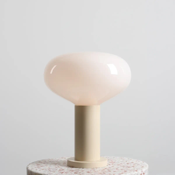Kulista stołowa lampa do salonu Flo Table Cream M 7000B9_M beżowa