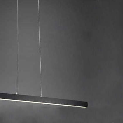 LAMPA wisząca BELFAST 375510432 Trio metalowa OPRAWA belka ZWIS LED 44W 3000K ściemnialny czarny