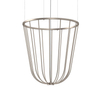 Wisząca lampa no. Moon 5142 Shilo druciana dekoracyjna platyna
