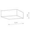 Kwadratowy plafon Lid Square 10420 Nowodvorski LED 15W 3000K natynkowy biały