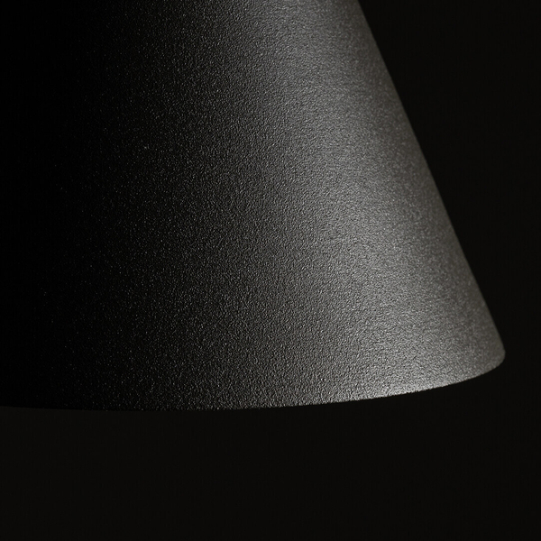 Zwieszana lampa stożkowa ZENITH 11454 do salonu jedwabisty grafit