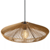 Skandynawska lampa wisząca Yunkai zwis do salonu drewno