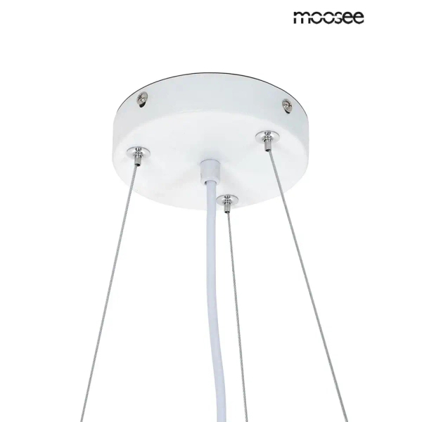 Wisząca lampa do jadalni NIDO biała MSE1501100451 7xE27 nad stół