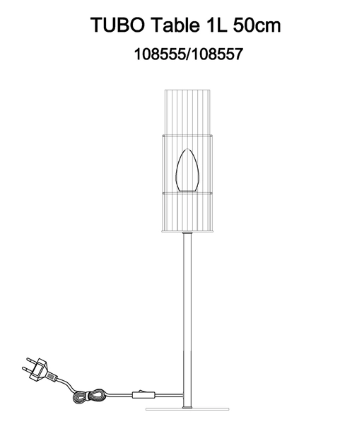 Lampka stojąca na biurko Tubo 108555 Markslojd szklana czarna