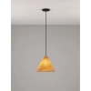 Boho lampa wisząca BRONTILA LE45382 stożek drewniany