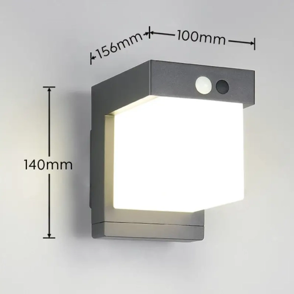 Kinkiet z czujnikiem COLOMBO R23286132 LED 5,5W 4000K IP44 czarny biały