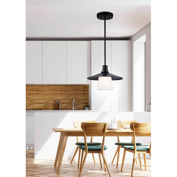 Industrialna lampa wisząca nad wyspę Loft 31-43108 czarna