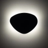 Minimalistyczna lampa na ściane 10631 kamień owalny czarny