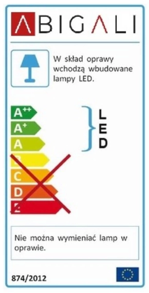 Ścienny kinkiet ORIGAMI PAWN-G metalowa LED 3W 3000K paw złoty