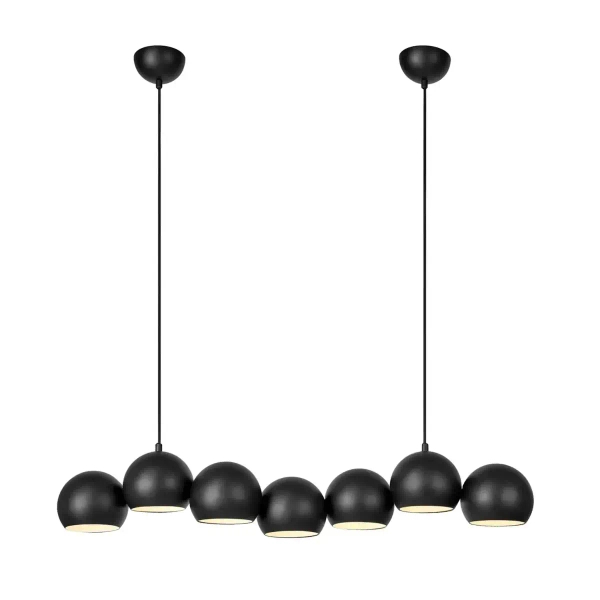 Wisząca lampa nad wyspę Cupolo 108860 metalowa kule molekuły czarna