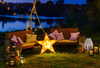 Solarny lampion ogrodowy Koge 313249 LED czujnik zmierzchu czarna