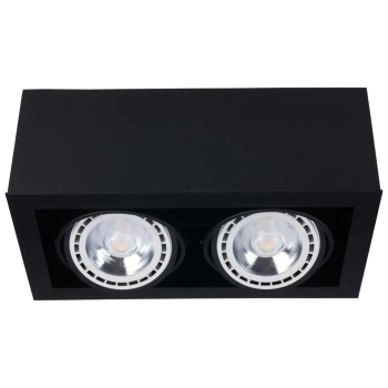 Wpuszczana LAMPA sufitowa BOX ES111 9470 Nowodvorski metalowa OPRAWA prostokątna podtynkowa czarna