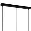 Druciana LAMPA wisząca KALULA PND-78901-3-BK+SG Italux industrialny zwis do jadalni czarna