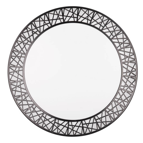 Okrągły plafon na pilota Cluster R67321102 LED 40W 2700-6500K czarny biały