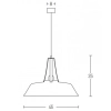 Industrialna lampa wisząca 19245 metalowa do salonu czarny