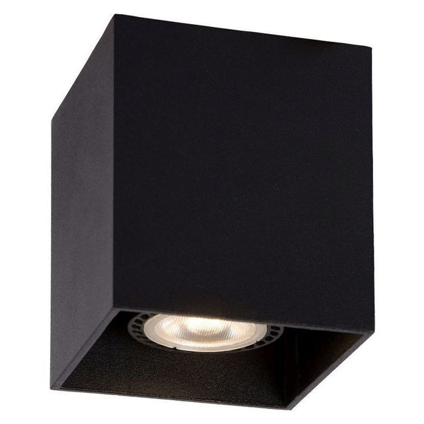LAMPA sufitowa BODI 09101/01/30 Lucide downlight metalowy prostokątny czarny