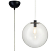 Okrągła lampa wisząca Tonda ST-8722P-XL black Step kula przezroczysta