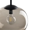 Sypialniana lampa wisząca VIBE 5826 kulista czarny bursztynowy