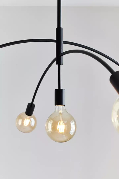 Wisząca lampa industrialna Crux czarny zwis do jadalni