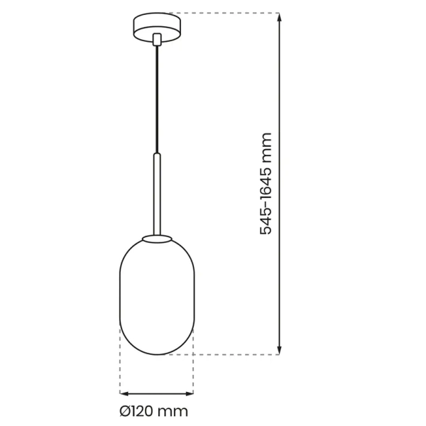 Żyrandol wiszący nad stół ALIAS GOLD ML0317 do jadalni szklana złota