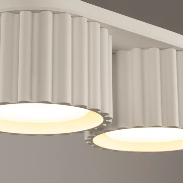 Podwójna lampa sufitowa AURA SL.1793 tubki do jadalni beżowe