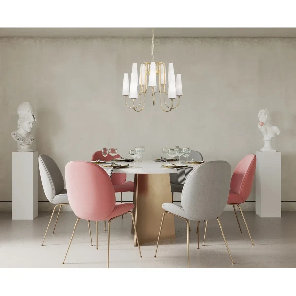 Salonowa lampa wisząca Magnum 1129 Zumaline hampton złota