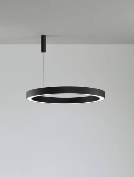 Biurowa lampa wisząca SONORA LE42814 pierścień LED 80W 2700-4000K czarny