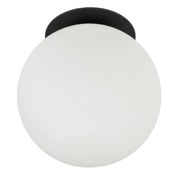 Sufitowa lampa podtynkowa Vos 1 10963 opalowa kula czarny