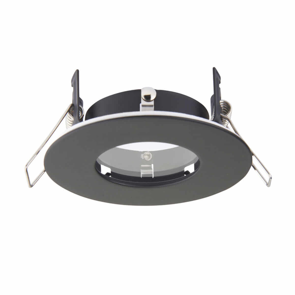Wpuszczana lampa sufitowa Speculo 99760 Saxby IP65 okrągła czarna