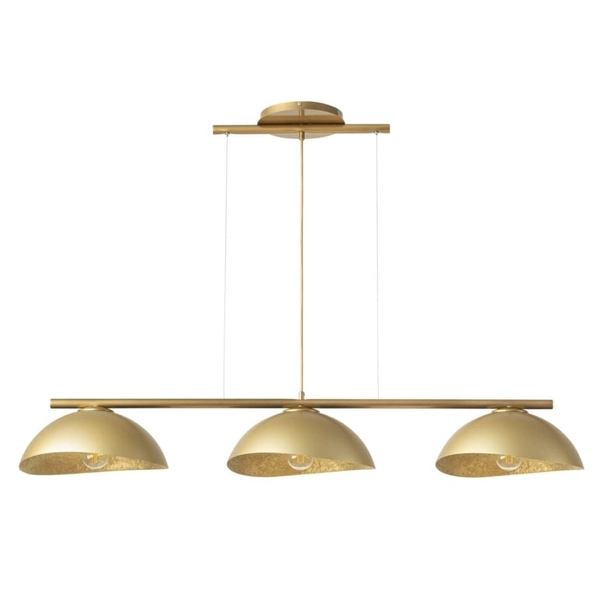 Wisząca lampa nad stół glamour Solar 40576 Sigma kopułowe klosze złota