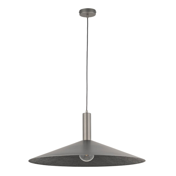 Lampa wisząca Capri 41013 Sigma talerz do sypialni metalowa srebrna