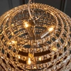 Wisząca lampa glamour L&-199155 crystal srebrny przezroczysty