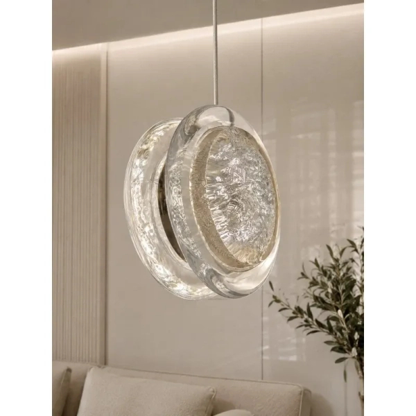 Lampa wisząca EUFORIA chrom AZ6797 1xLED 6W 3000K do sypialni