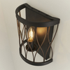 Metalowy kinkiet Heston 61499 Endon lampion tuba świeczka czarna