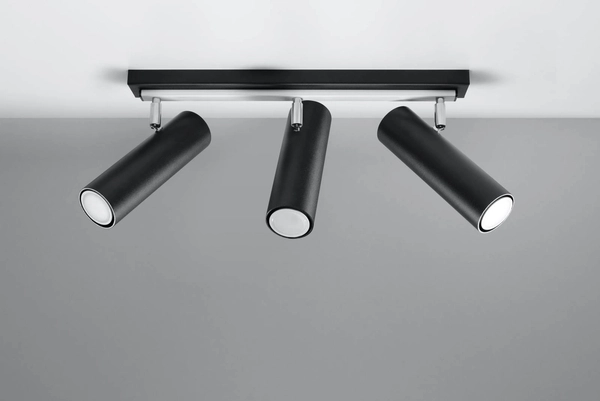 Spot LAMPA sufitowa Direzione SL.0501 reflektorowa OPRAWA listwa regulowane tuby czarne