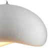 Lampa wisząca nowoczesna biała tworzywo STONE DN426-800 kloszowa E27 do jadalni 1p