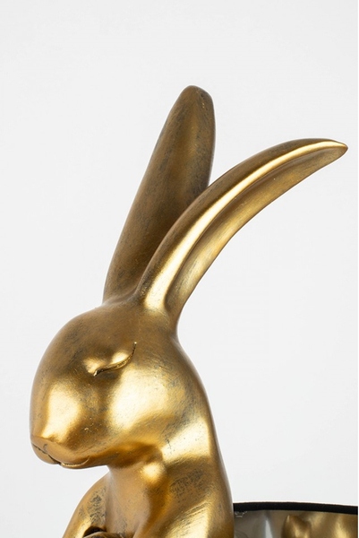 Lampa stołowa Kare Rabbit 53470 dekoracyjna złota czarna