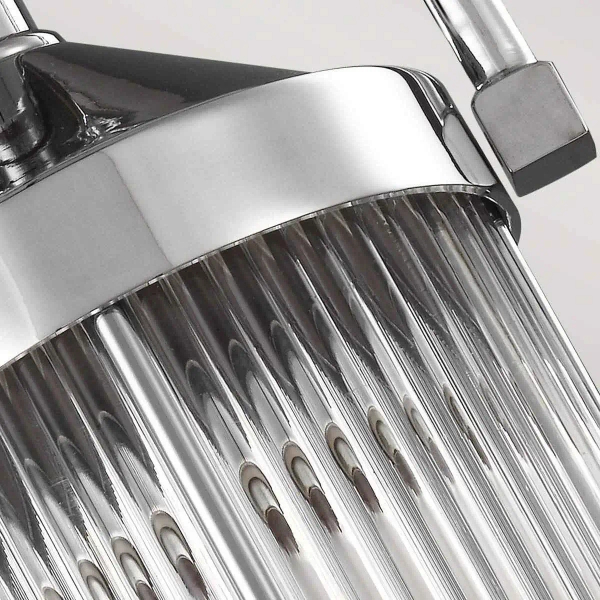 LAMPA sufitowa FE-PAULSON-MP Elstead FEISS metalowa OPRAWA plafon industrialny IP44 polerowany chrom przezroczysty