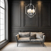 Wisząca LAMPA nowoczesna NEW YORK P04380WH Cosmolight abażurowy zwis do jadalni biały