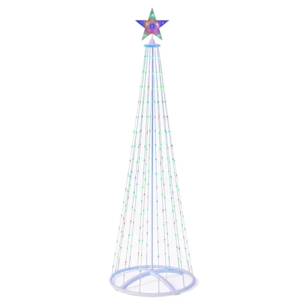 Świąteczna choinka dekoracyjna 180cm EK2403 LED 4W 2700K RGB IP44 biała