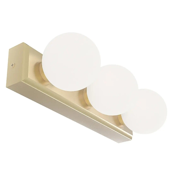Potrójna kula lampa ścienna Merino Parette Old Gold 30 OR85716 IP44 złoty