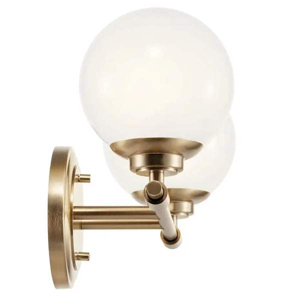 Naścienna lampa nad lustro Benno KL-BENNO2-CPZ IP44 mosiądz