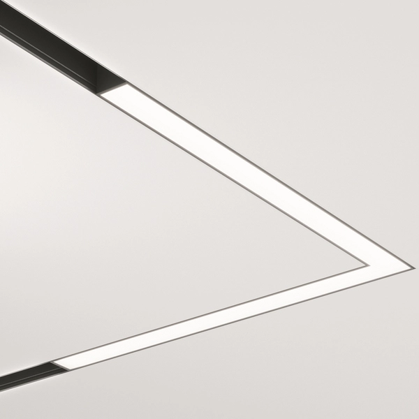 Oprawa narożna do szyny magnetycznej Basis TR042-2-24W4K-1 LED 24W 4000K czarna