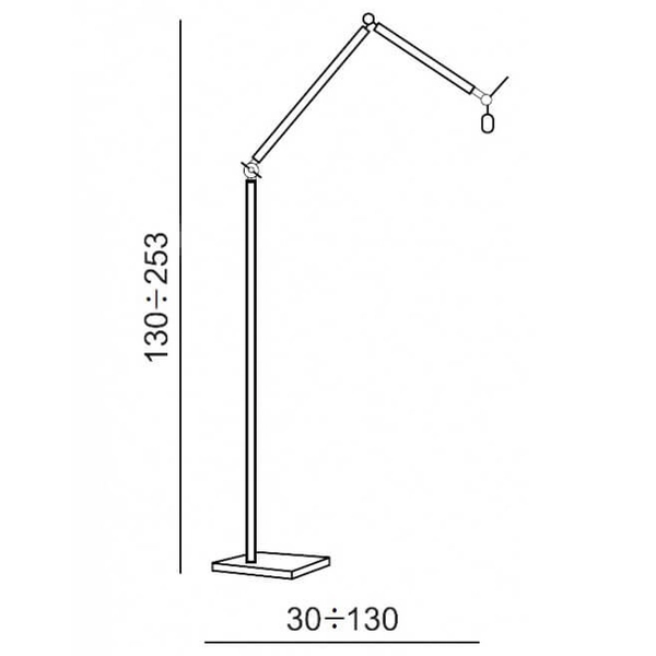 Podłogowa lampa abażurowa Zyta AZ1849+AZ2602 Azzardo salonu czarna biała