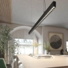Podłużna lampa wisząca Sigi PL0126-BK Yaskr LED 36W 3000K belka czarna