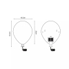 Bezprzewodowy kinkiet BALLOON 84454-PK LED 2,25W 6000K balon różowy