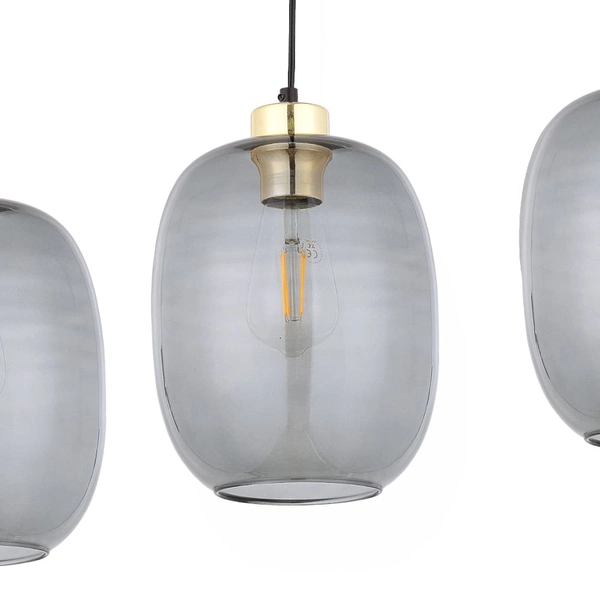 Jadalniana lampa wisząca Delta 4841 TK Lighting owalne szklane klosze